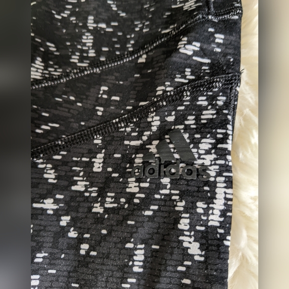 Adidas Energy Running Climalite, black, grey, white, pattern leggings, small - Picture 3 of 12